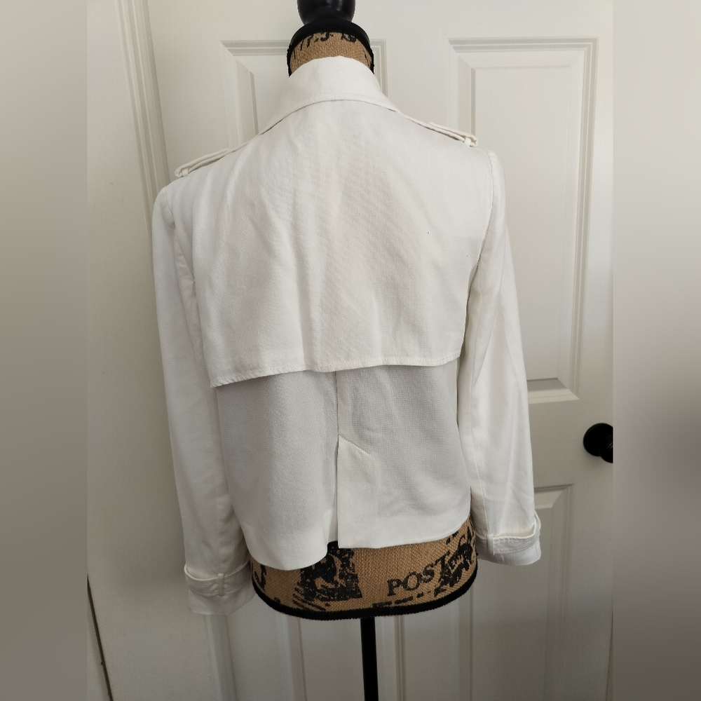 Zara Basic Jacket Blazer Women's Color White Size… - image 3